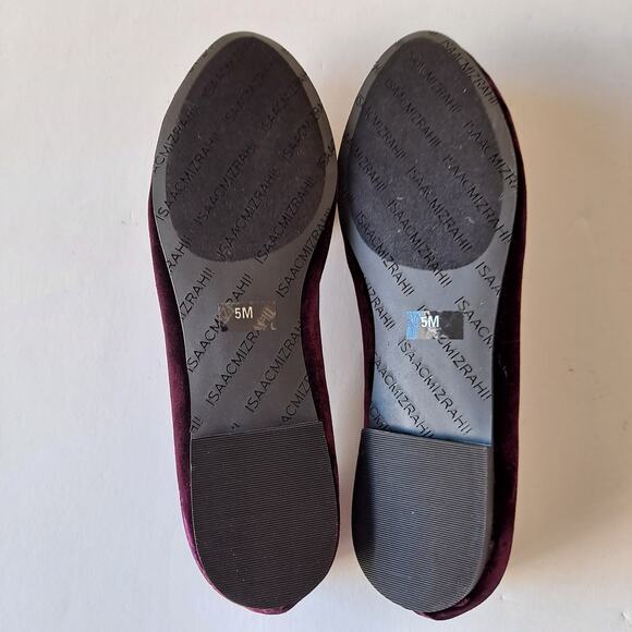 NWB Isaac Mizrahi Live! Velvet Loafers Ornament Detail Vivid Plum Women Size 5 M - Picture 9 of 14